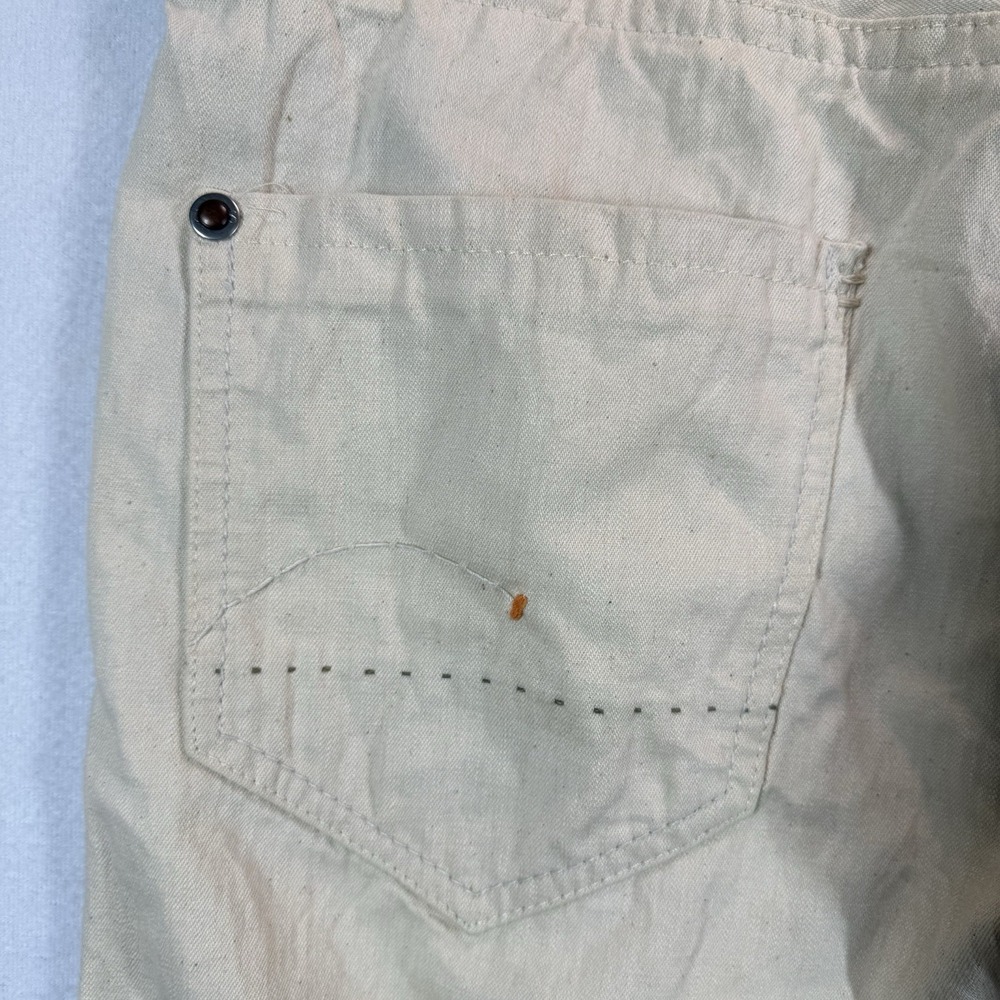 G-Star Raw Jeans Mens 34x32 Radar Loose‎ Ivory Canvas Workwear Utilitarian Japan - Picture 5 of 13